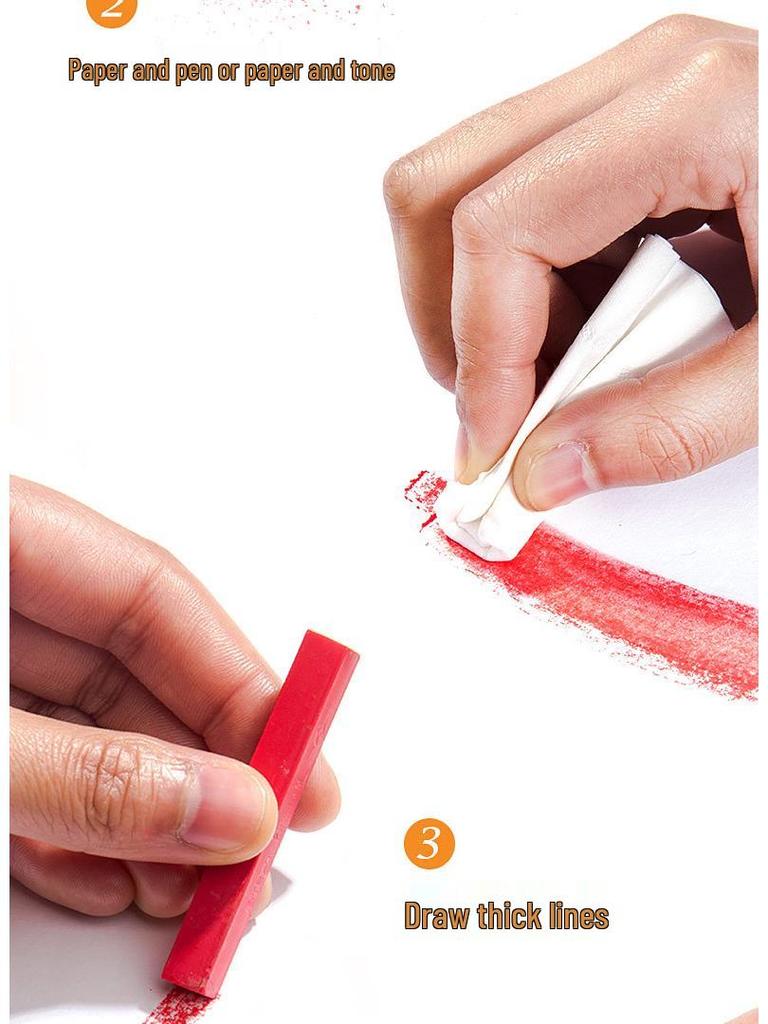 Mali Brand Pastel Chalk Set - 36 Colors Chalk Powder with Brushes for Beginners