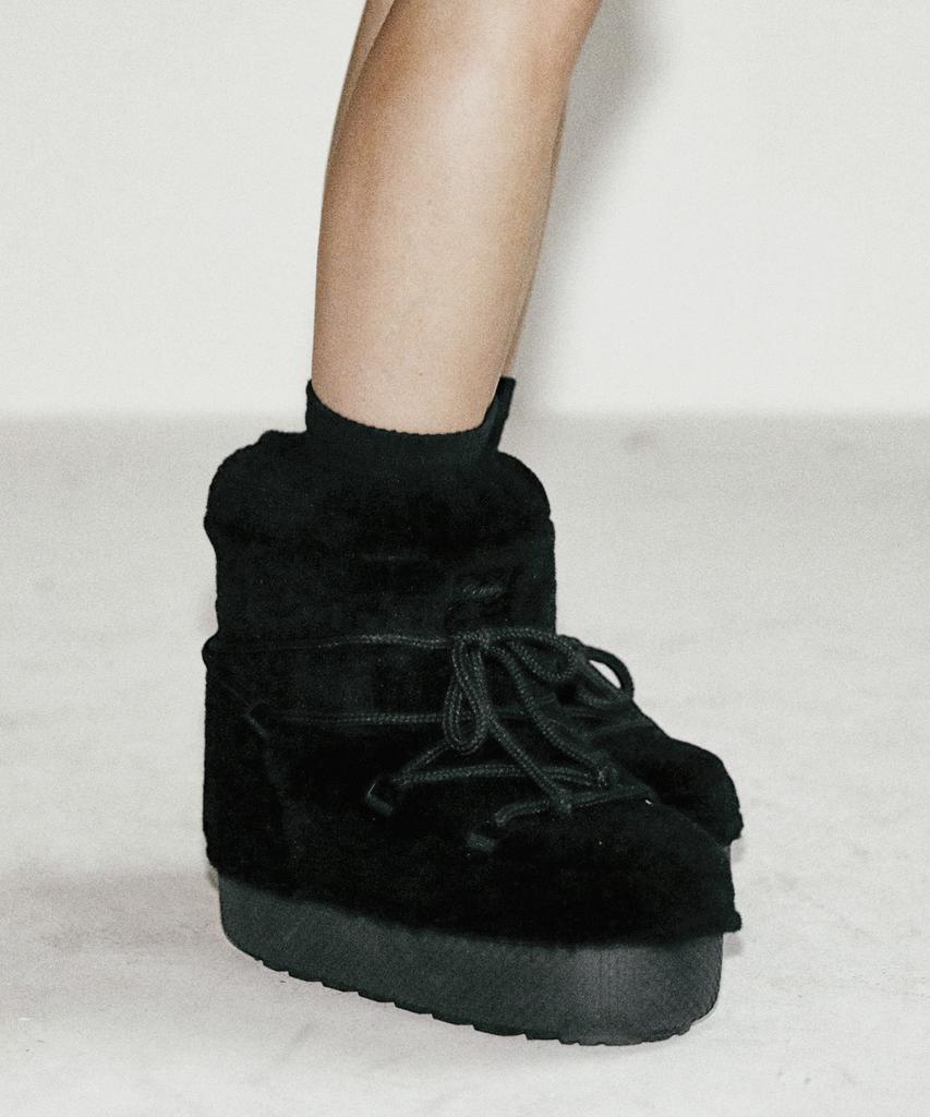 Badblood Eskimo Boots Short Platform - Black