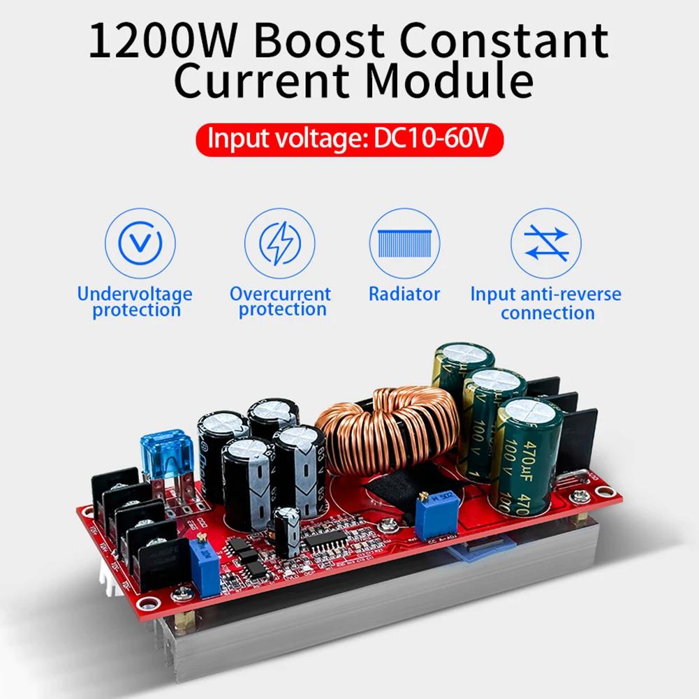 

1800W 1500W DC-DC Boost Converter Step Up Power Supply Module 30A 20A Adjustable Voltage Charger 12-48V To 24-72V Power Booster