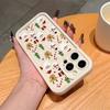 Santa Claus Reindeer And Snowman Phone Case For Xiaomi Redmi Note 14 Pro Plus 5G 13 12S 12 11 10 14C 13C 12C Soft Silicone Cover
