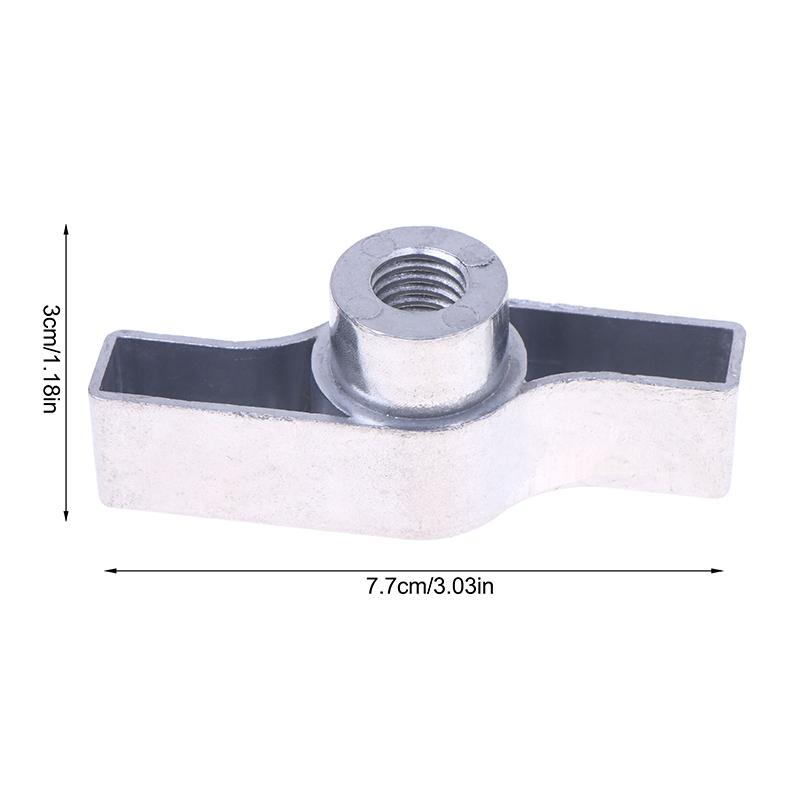1 шт. Барашковая гайка Зажимная гайка для фермы Рукоятка Детали Оцинкованная Алюминиевая M8 M12 Рукоятка Черно-серая Рукоятка-кнопка Т-образная гайка Для крючка освещения M8 серебряный