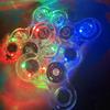 Clear Crystal Gyro Fidget Gyro With Light Glow Dazzling Luminous Finger Between Children'S Toys New Strange Toys