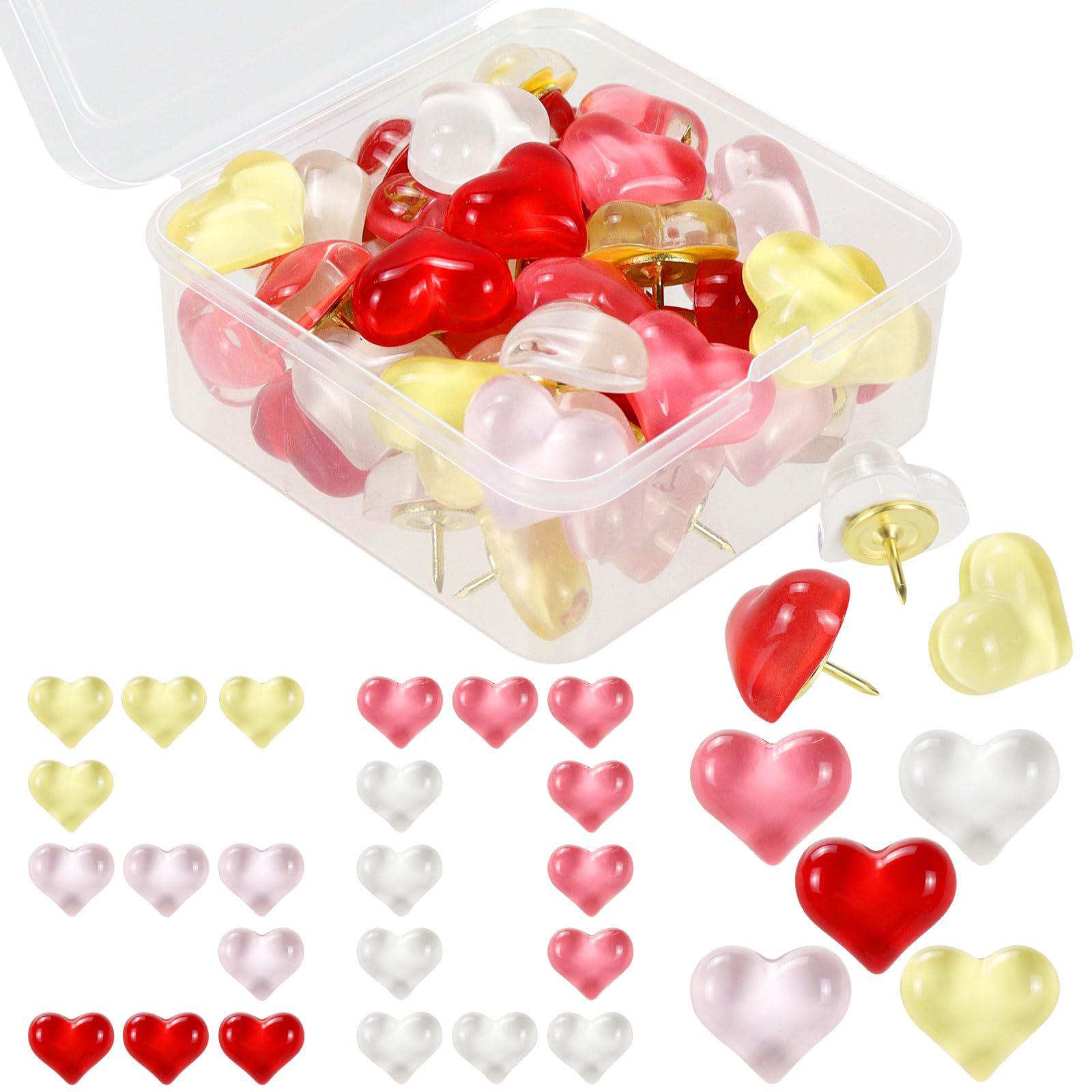 

Creative Colorful Heart Pushpins Felt Bulletin Board Decoration Thumbtacks 10 pieces/box