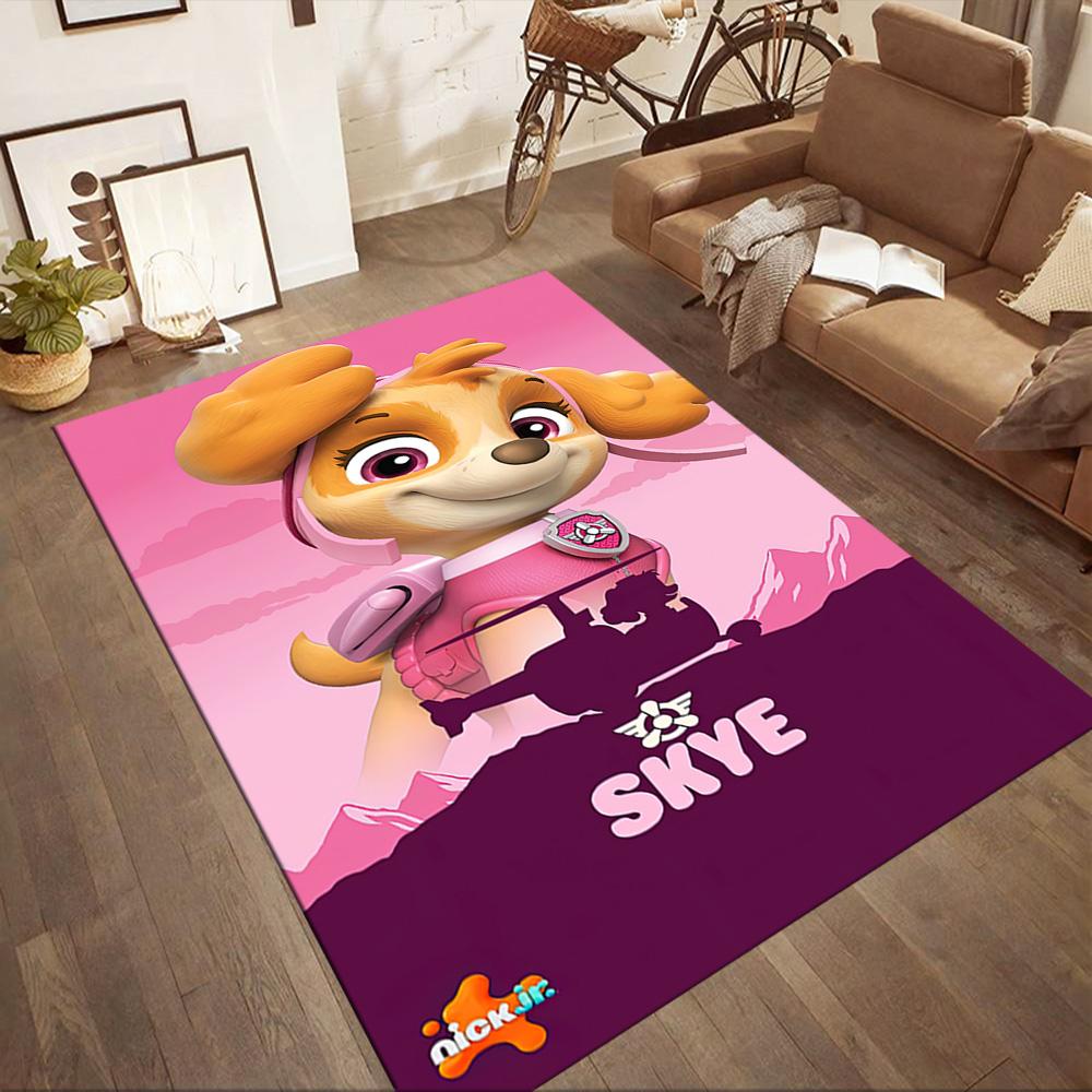 Paw Patrol Birthday Card Square rugs are a great choice for living rooms, bedrooms, home décor, and as gifts.