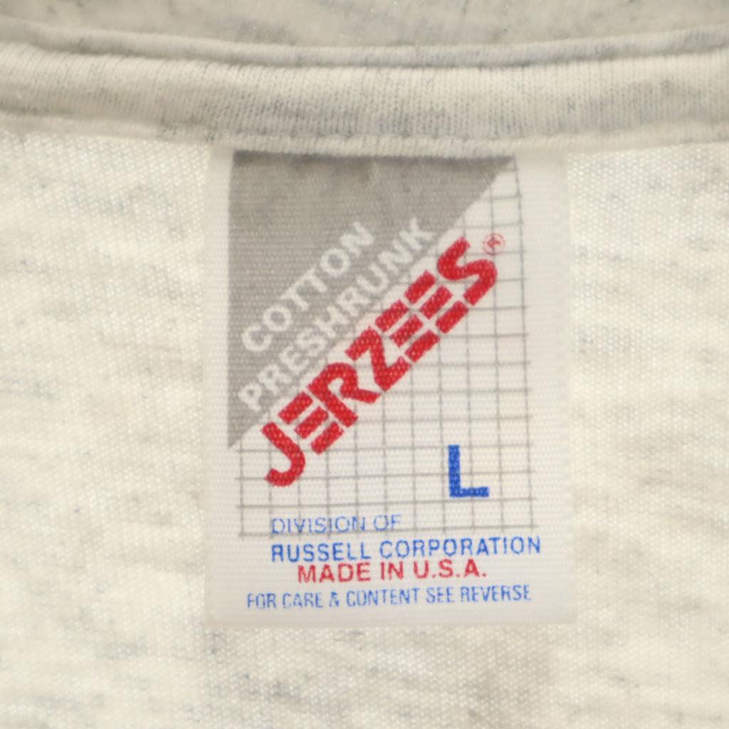 JERZEES 90s Made in USA Old Short sleeve T-shirt L gray Men's Used