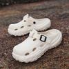 Fashion Summer Men Sandals Platform Slippers Couples Casual Shoes Slip-On Outdoor Clogs Non-Slip Comfortable Outdoor Beach Shoes