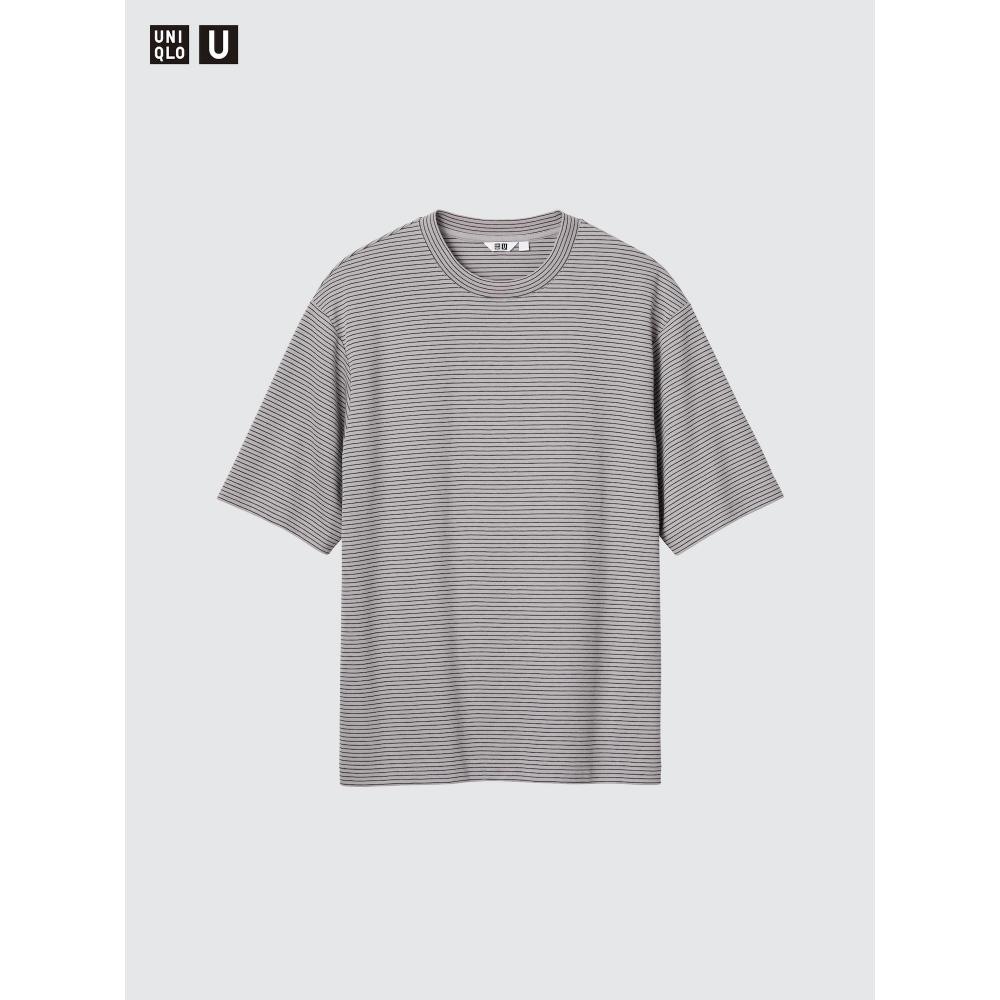 Uniqlo Airism CoTTon Oversized STripe T