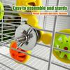 Interactive Parrot Wheel for Chewing Beak Grinding Parrot Rotating Windmill  Mental Stimulation