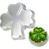 Forma de Bolo Inovadora de Trevo de 9 polegadas Molde de Trevo com material de Alumínio Forma de Bolo 3D DIY para St. Dia de São Patrício,Aniversário,Aniversário de Casamento,Natal