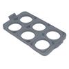 Egg Ring Tray Griddle Egg Ring Tray Silicone Pancake Ring with 6 Detachable Egg Rings for Sandwich