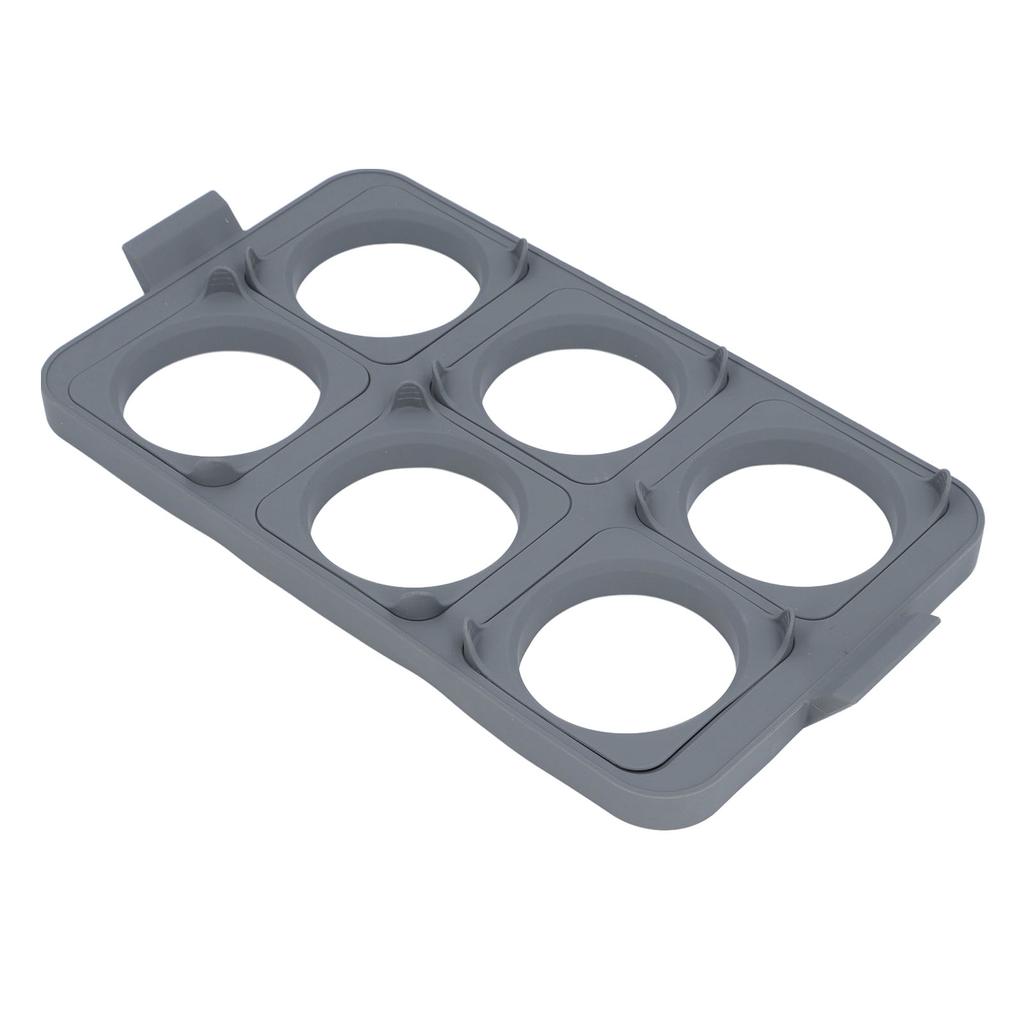 Egg Ring Tray Griddle Egg Ring Tray Silicone Pancake Ring with 6 Detachable Egg Rings for Sandwich