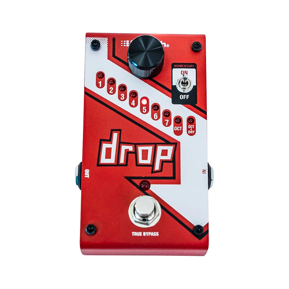 Digitech DROP Pitch Shifter Effects Pedal Compact Design for Musicians