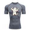 Fitness Cat Men's Sports T-shirt for Fitness  Training Compression Shirt Men Gym Jogging Running Workout T-Shirt Rashgard