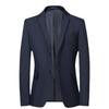 Herren einfarbiger Slim Fit Blazer - Koreanischer Stil Casual Anzug für Herbst & Frühling