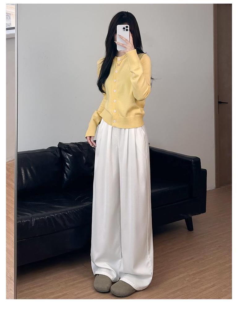 2025 New Women's High Waist Black Jeans - Petite, Casual, Slimming, Straight, or Wide Leg Options for Spring and Autumn.