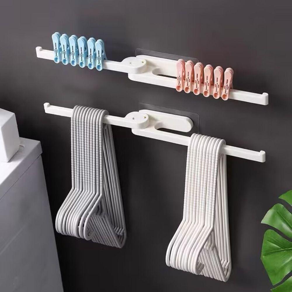 

Scalable Storage Rack Wall-mounted Balcony Organizing Rack New Drying Clothes Rack сірий