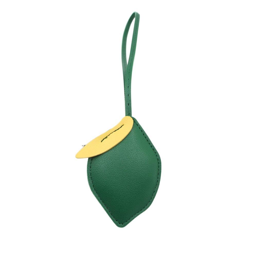 

Fruit PU Leather Hanger Car Keyring Bag Pendant Trendy Lemon Keychain Bag Ornament Style B