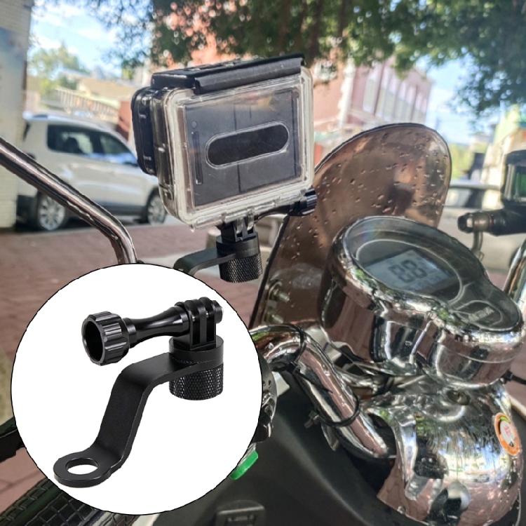 Adjustable Motorcycle Rearview Mirror Camera Mount for 9/8/7/6/5/4 Devices 11mm Hole Camera Mount Accessory