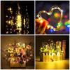 Solar Wine Bottle Light With Cork LED String Lights Fairy Lights Garland Christmas Party Wedding Bar Decoration Copper Wire