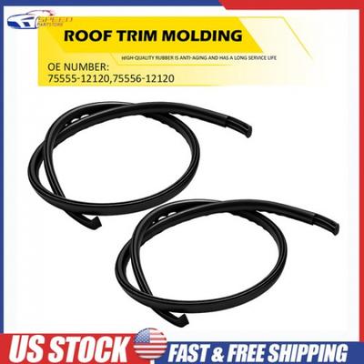 Roof Drip Molding Trim Left & Right Side 75555-12120 For 03-2008 Toyota Corolla