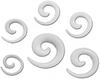 Soul-Cats Double Flared Tunnel Set 2-10mm 8 Pieces Ear Expander Black