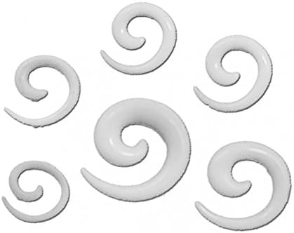 Soul-Cats Double Flared Tunnel Set 2-10mm 8 Pieces Ear Expander Black