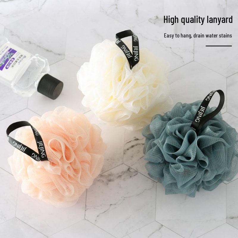 Premium Large Shower Loofah Bath Scrubber - Charming, Non-Scattering Bubble Bath Flower for Women