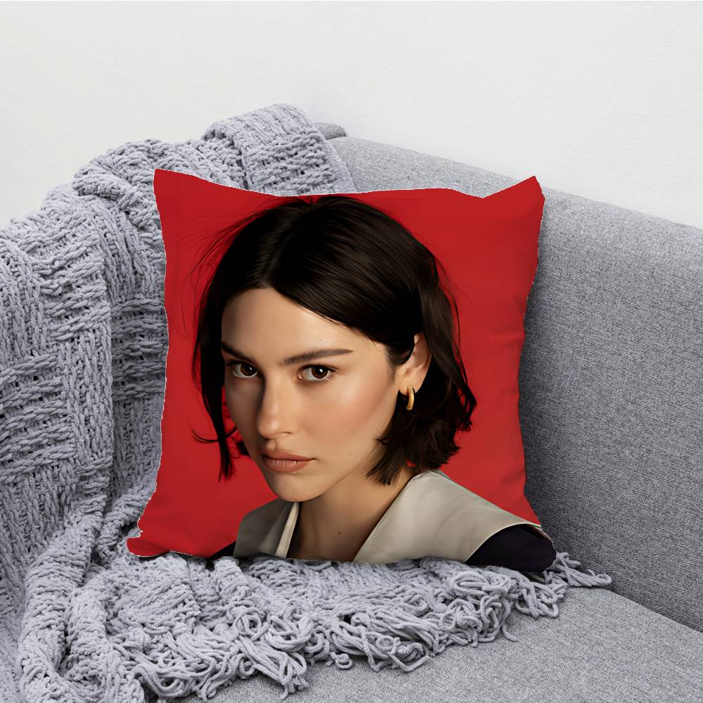 G-Gracie A-Abrams Throw Pillow Case For 45x45cm 55x55cm 30x30cm Square Car Pillowcase Home Bedchamber Decor Gift
