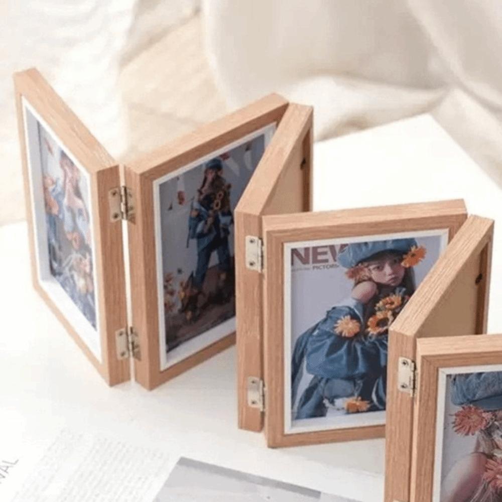 Foldable Hinged Photo Frame Hinged Mechanism Picture Album New Photo Frame  Home Decor