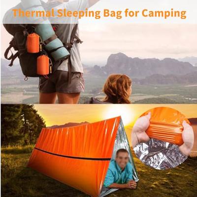 Emergency Survival Sleeping Bag; Portable Emergency Insulation And Heat Preservation Survival Equipment; Emergency Vest Bag Warm
