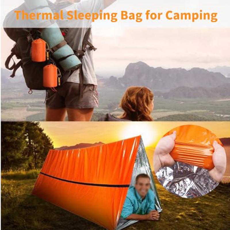 Emergency Survival Sleeping Bag; Portable Emergency Insulation And Heat Preservation Survival Equipment; Emergency Vest Bag Warm