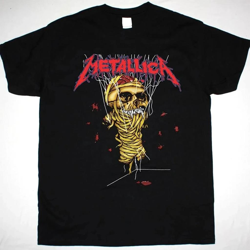 American Street Men's T-shirt Metallica Band Oversized T-shirt Men Harajuku Y2k Short Sleeve Cotton High Quality Loose Casual Female Male Clothing