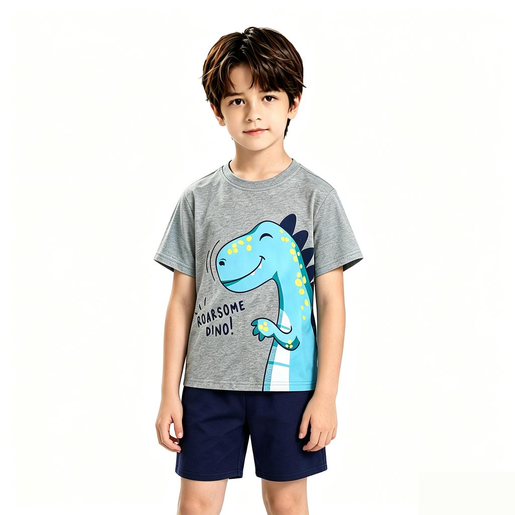 Boys' Short Sleeve T-Shirt Summer Fashion Tee for Casual Everyday Wear