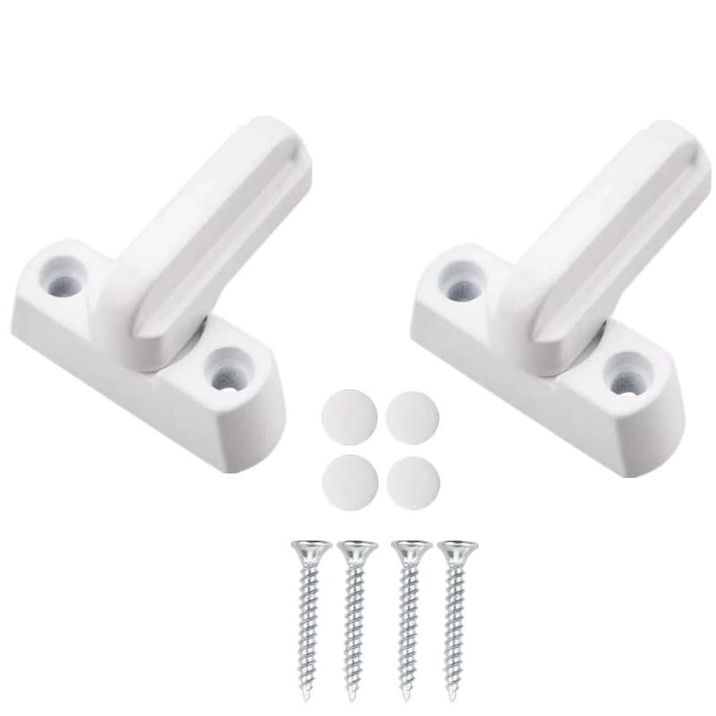1Set-4Set Plastica UPVC Serratura a T Sicurezza Bambini Finestra Porta Battente Serratura Maniglia Tipo Sicurezza Finestra Casa Leva Porta T Balcone Serratura