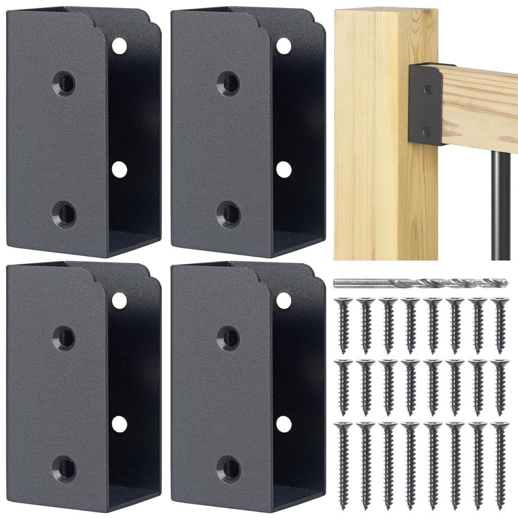 Deck Railing Connector, Suitable for Deck Railings Installation of Armrest Barn and Beam End Connection