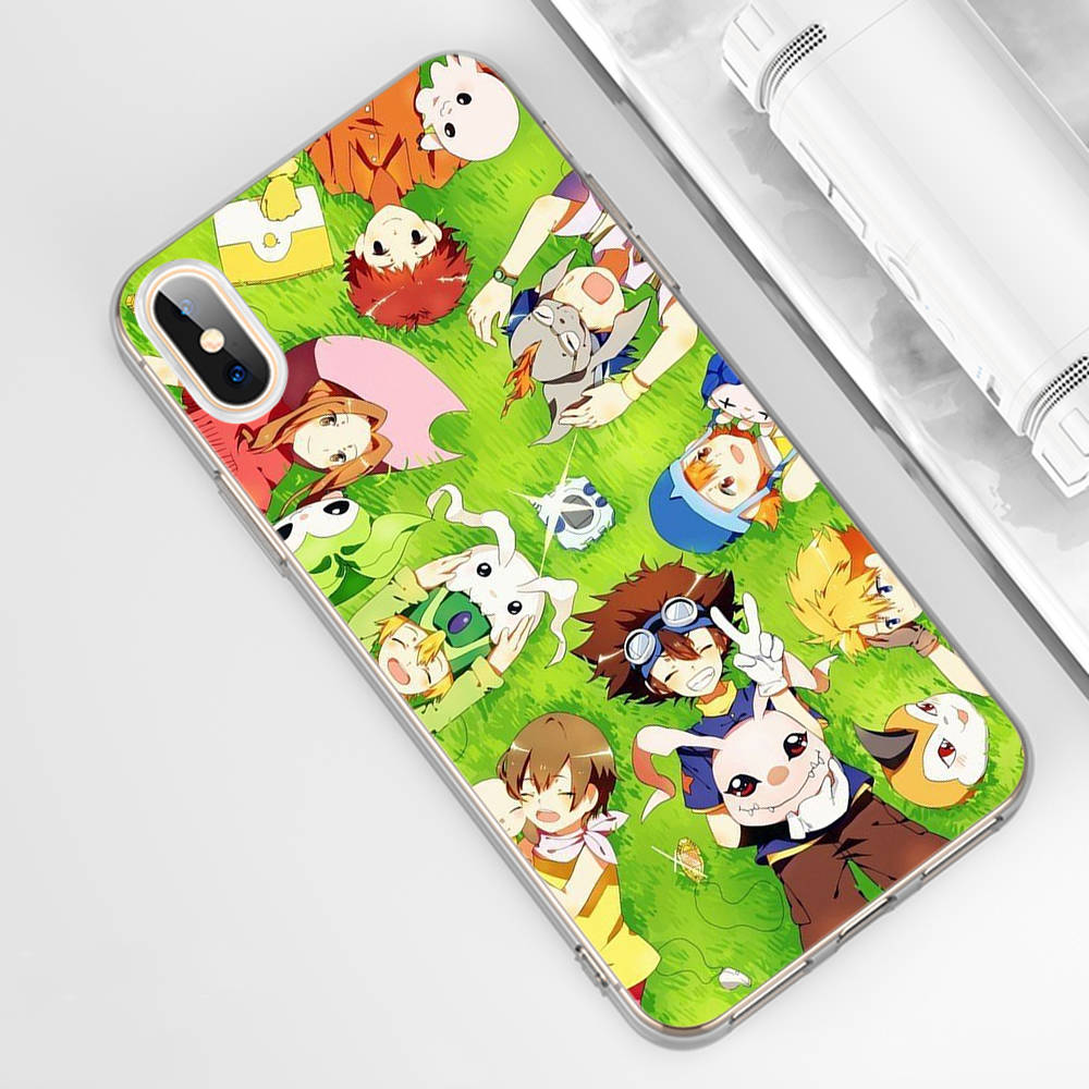 DT33 Digimon Case for Samsung A04 A14 A23 A34 A54 M23 M33 M52 M53 Realme 10 9 C30S C35 C55 VIVO Y02S Y21 Y33S Y51 X80 Pro Clear Cover
