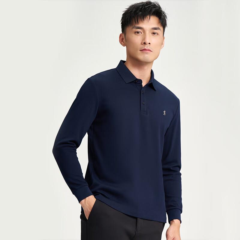 

TRIES Men s British Style Long Sleeve Polo Shirt 50