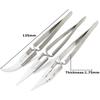 1-3pcs Ceramic Tip Labor-saving Electronic Soldering Tweezers, Anti-Static Reverse Acid Resistant Precision Chuck Tweezers