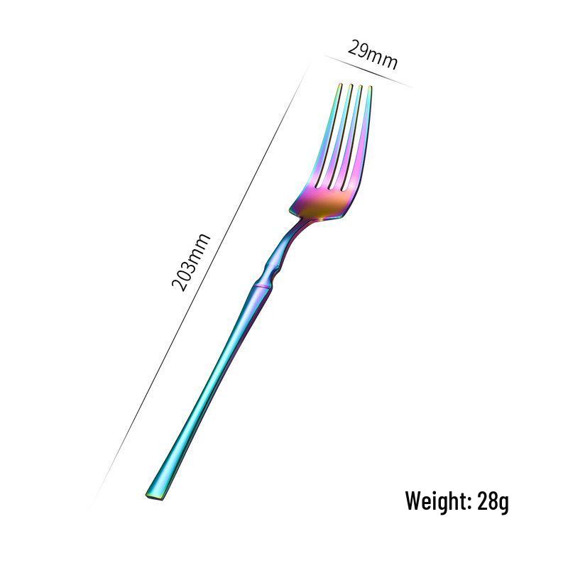 Gold 24-Piece Stainless Steel Cutlery Set: Elegant Steak Knife, Fork, and Spoon for Western Cuisine.