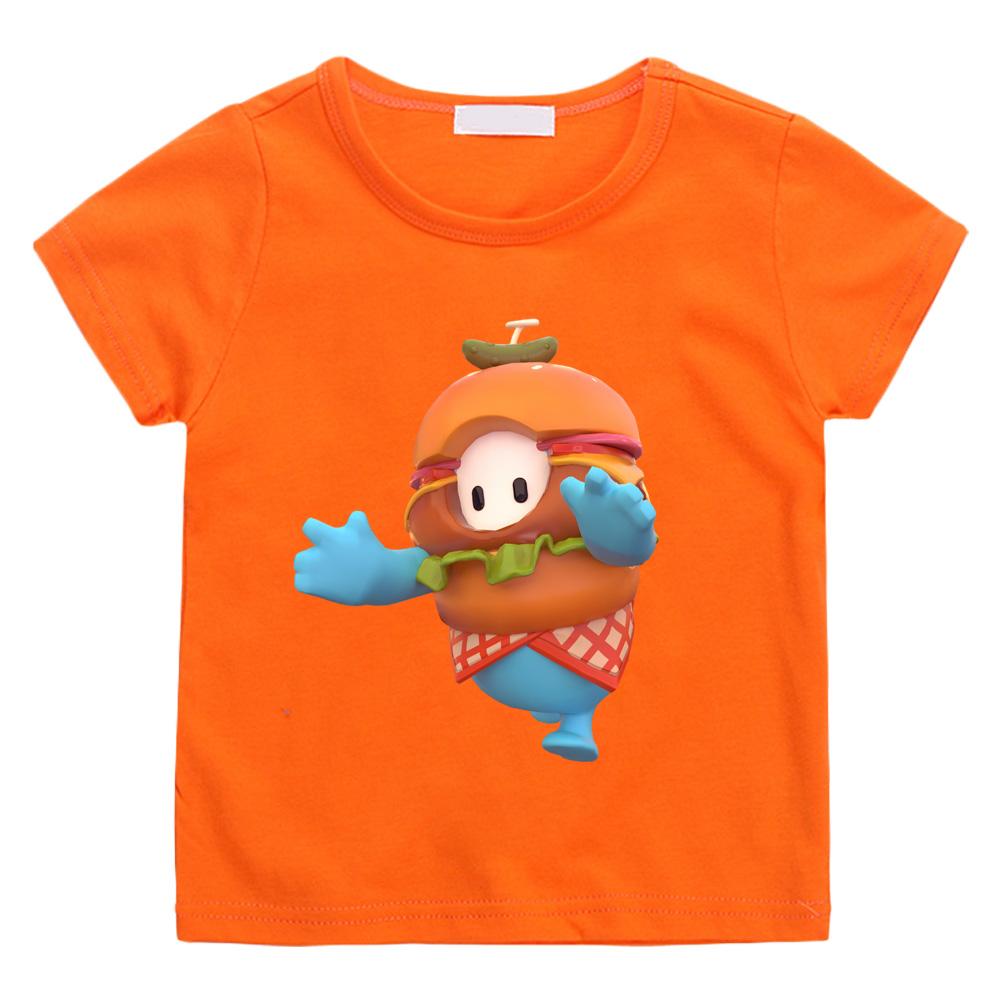 Fall Guys New Style Cartoon T-Shirt High Quality 100% Cotton Casual Trend Soft T-shirt Boys/girl Kawaii Round Neck Camisetas Anime T-shirt Summer Tops