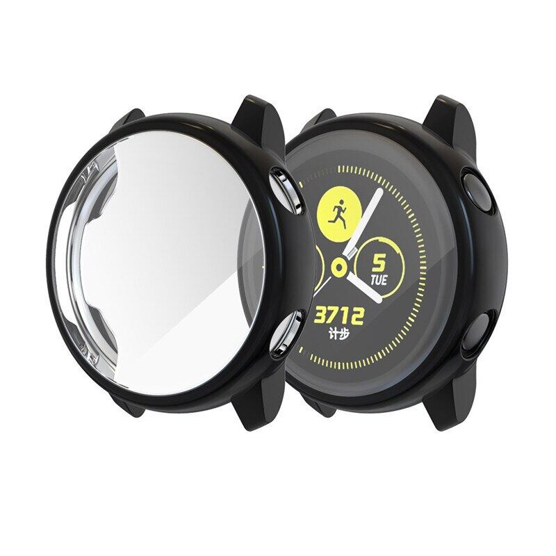 Compatible for Samsung Galaxy Watch Active Case Soft TPU Bumper Full Around Screen Protector Galaxy Watch Active 40mm SM-R500