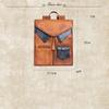 Backpack Head Layer Cowhide Texture Backpack Fashion Travel Bag Tide