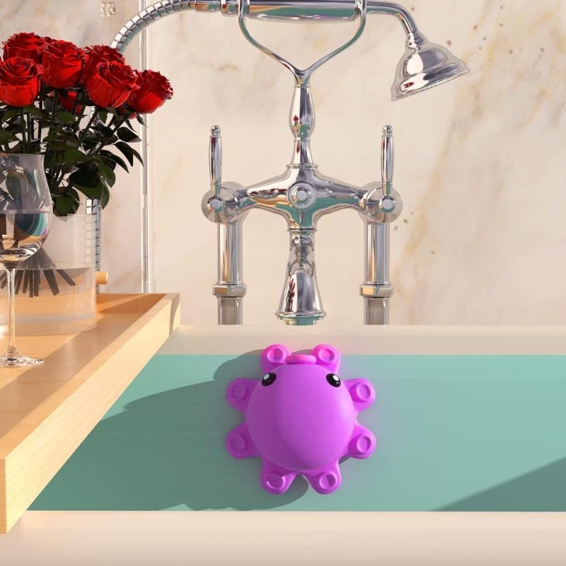 1pc Bathtub Overflow Drain Cover for Tub Rubber Soak Bath Overflow Drain Cover Bathroom Spa Accessories Adds Inches Water