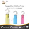 Waterproof Heat Shrink Hook Terminal, Insulated Brass Crimp Connector, 1.5-2.5mm²