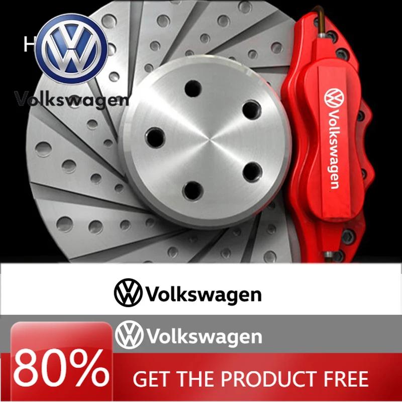For VOLKSWAGEN VW 6pcs Car Caliper Refitted Sticker Body Styling for Volkswagen Touareg Jetta Scirocco Beetle Tiguan Golf Passat