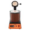 Electric Melting Furnace, 1350W Electric Melting Furnace Kit, 2102/1150 Metal Smelting Machine with 3kg Ceramic Crucible, Gold Smelting Kit for