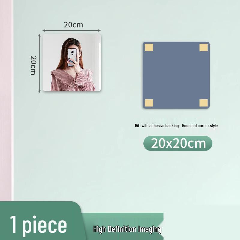 

Зеркальная акриловая наклейка во всю длину с самоклеящейся основой для ванной комнаты или дверц шкафа