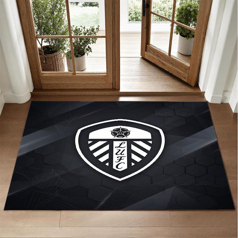 Leeds United Design Kristall-Samt-Teppich Weiche Dekorationsmatte für Schlafzimmer Eingang