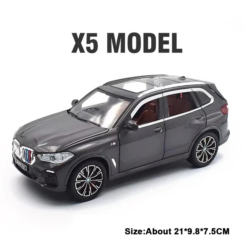 1:24 Scale 325LI X5 Model Car Toy Music Light Shock Absorption High Simulation Cars Models Alloy Diecast Toys for Kids Gifts