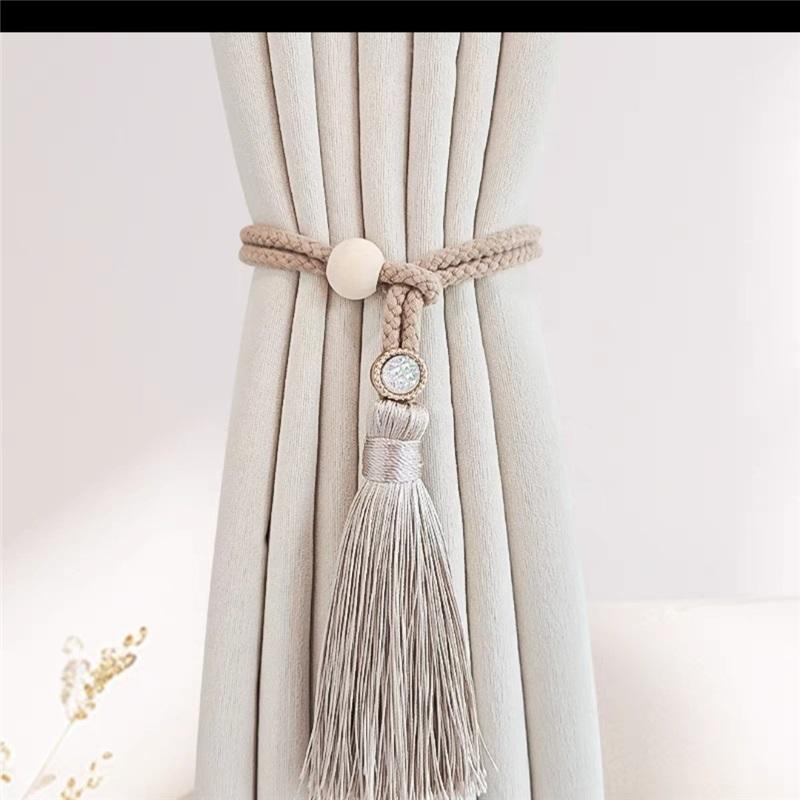 The New Style of Simple and Light Luxury Curtain Straps, One Pack of Tassels, Woven Rope, Storage Curtain Buckle, Home Decoration